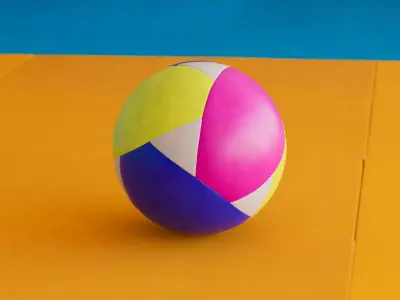 Volleyball Low-poly 3D model