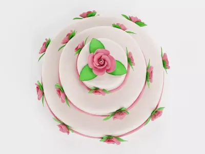 -Cake V6-Wedding- 3D model