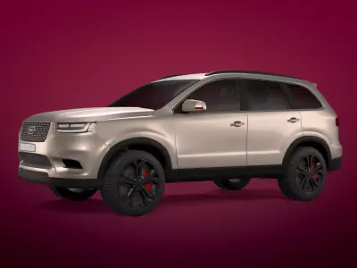 Generic Modern SUV Car -- Crossover -- Off-Road -- 4x4 -- AWD 3D model