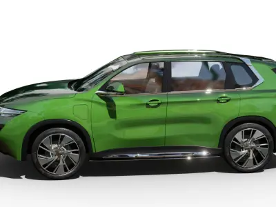 Generic SUV v23 Low-poly 3D model