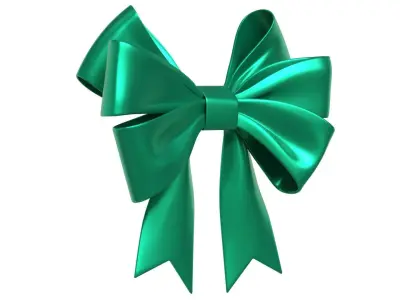 Christmas Bow Ribbon 69 Low-poly 3D model