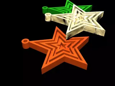 Christmas Star Ornament 3D print model