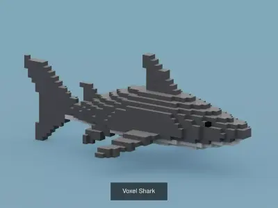 100 Voxel Animals 3D Model Collection