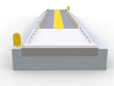 Truck Scales  or Railroad Track Scales and Floor Scales  3D model