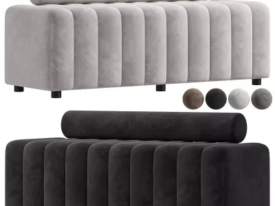 Melody Black Velvet Sofa By Zakisfurniture 3D model