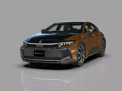Toyota Crown Cross 2022  HQ interior 3D model