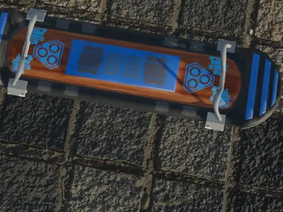 Hoverboard Low-poly 3D model