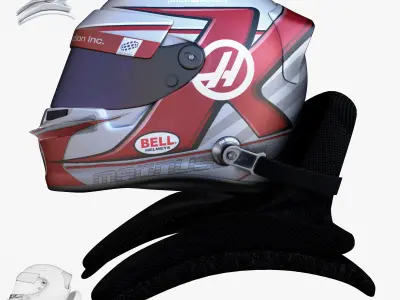 Magnussen helmet 2017 Low-poly 3D model