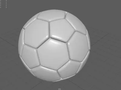 SOCCER BALL Low-poly 3D model