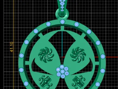   Gold Pendant  3D PRINTABLE MODEL 3D print model