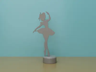 BALLERINA DANCER DECORATION DESK DECORATION 3D print model