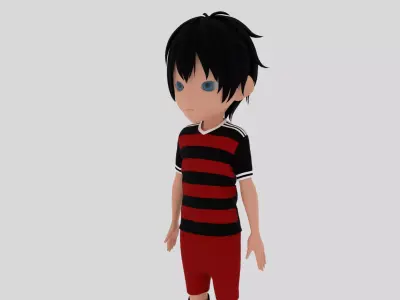 Soccer - Football  Player Low-poly 3D model get