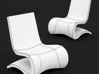 BT design Flow Lounge Chair  3D model