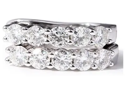Women Diamond Earrings 3D print model 16