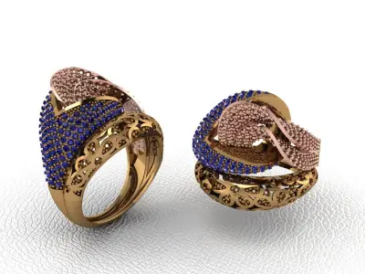  Gold Ring Design  3D print model