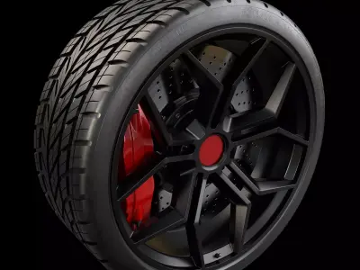 rubber tire 3D model