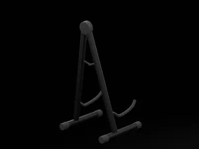 Guitar Stand Low-poly 3D model