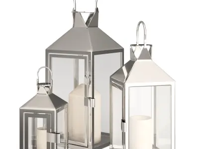 Candle Lanterns 3D model
