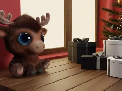 Christmas interior 3D model