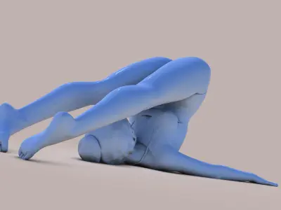 Yoga pose 3D print model