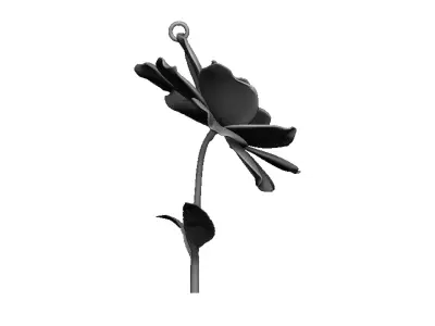 flower pendant 3D print model