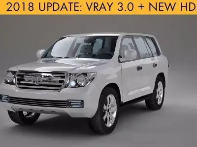 toyota land cruiser 3D model