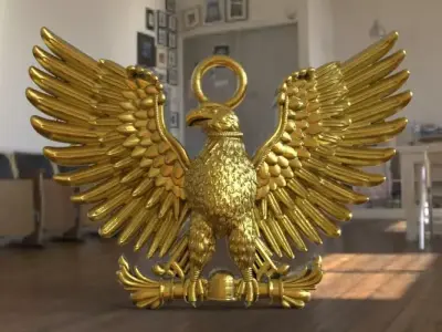 Eagle Pendant 3D 3D print model