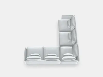 SODERHAMN Corner sofa 6-seat 1 Low-poly 3D model