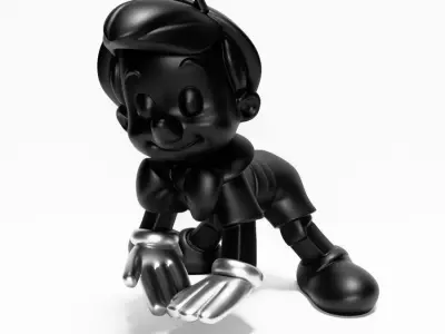  Chrome Pinocchio Disney Cricket Player toy 3D print model