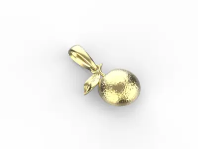 Orange pendant 3D print model
