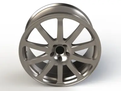 Vehicle Rim 3D print model
