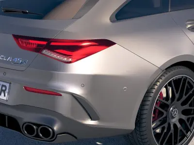 Mercedes-Benz CLA45 S AMG Shooting Brake 2020 3D model
