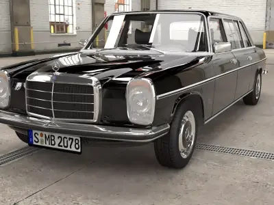1968-1975 model Mercedes Benz W115 Limousine 3D model