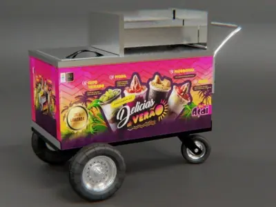 acai cart 3D model