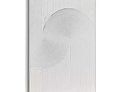 Plaster Two Photo Frame 449 Low-poly 3D model