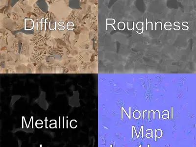 Futuristic Shiva Statuette Sculpture model pack Low-poly 3D model