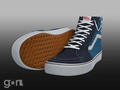 Shoe Model vans 3D model