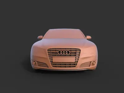 Audi A8 2014 3D print model