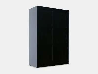 RAKKESTAD Wardrobe with sliding doors Low-poly 3D model