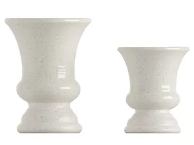 Speckled Goblet Vase Set 2 3D model
