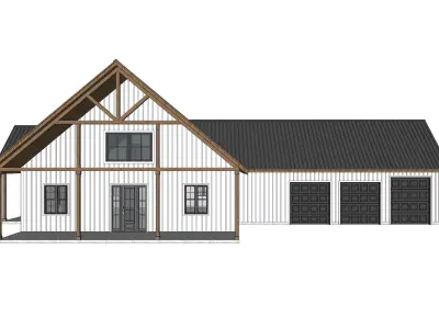 Barndominium House 025 -Archimple LLC 3D model