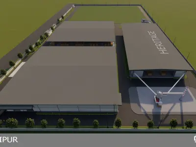 factory design 3D model