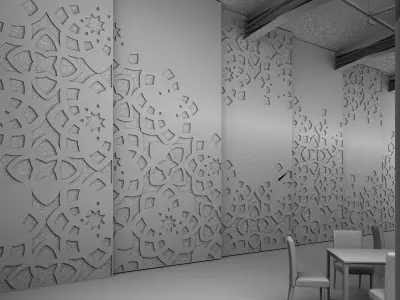 Arabesque wall decor 3D model
