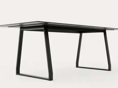 Quay Dining Table 200 Cm Low-poly 3D model