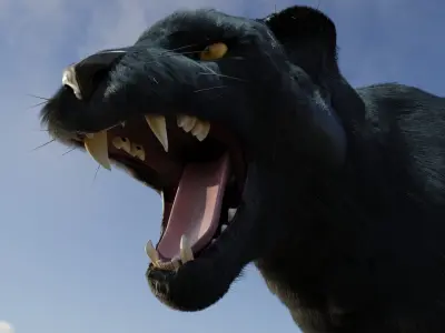 Black Panther 3D Model 3D model