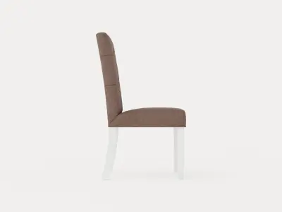 Jenny Dining Chair Gray White Low-poly 3D model