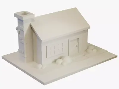 3D Printable House Model 3D print model