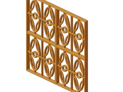 Plastic Premium Window Grill Toy 3D model