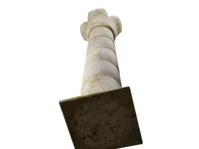Column marble Free low-poly 3D model