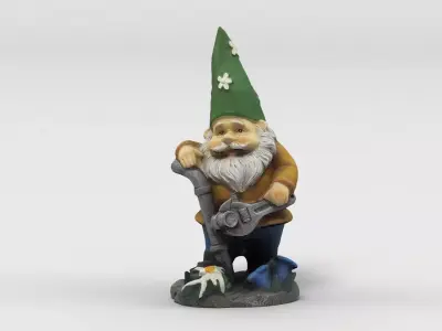 Garden Gnome 002 3D model